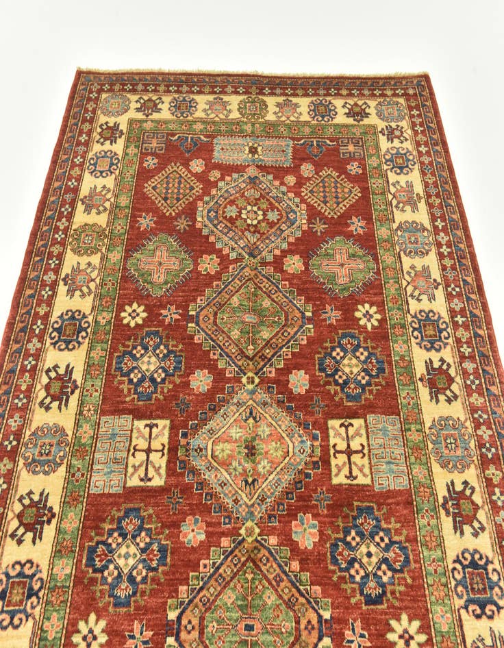 Detail image of  5' 10 x 8' 3  Hand Knotted Kazak Oriental Rug