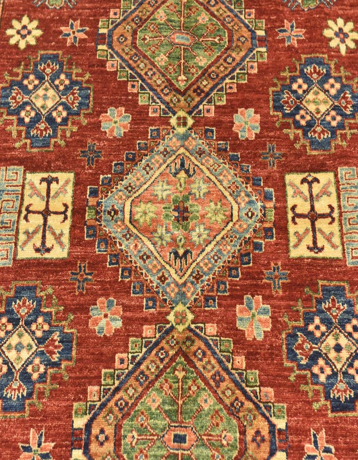 Detail image of  5' 10 x 8' 3  Hand Knotted Kazak Oriental Rug