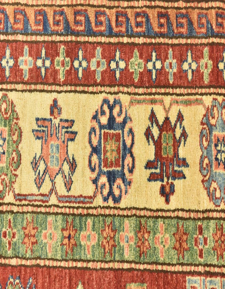 Detail image of  5' 10 x 8' 3  Hand Knotted Kazak Oriental Rug