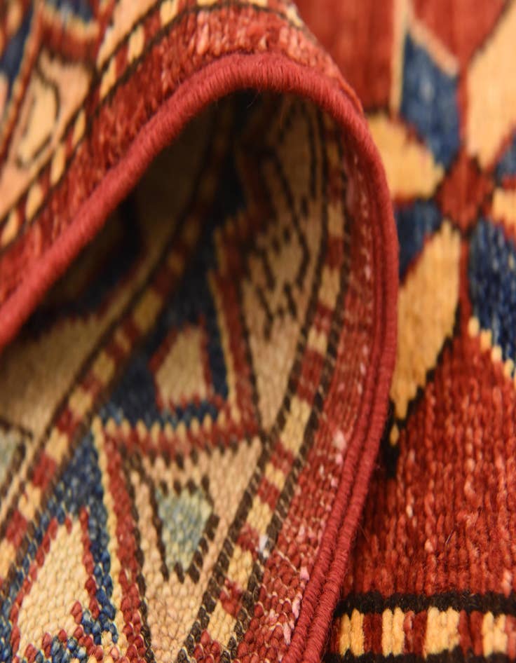 Detail image of  5' 9 x 8'  Hand Knotted Kazak Oriental Rug