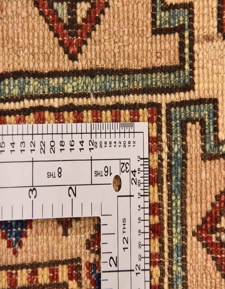 Detail image of  5' 9 x 8'  Hand Knotted Kazak Oriental Rug