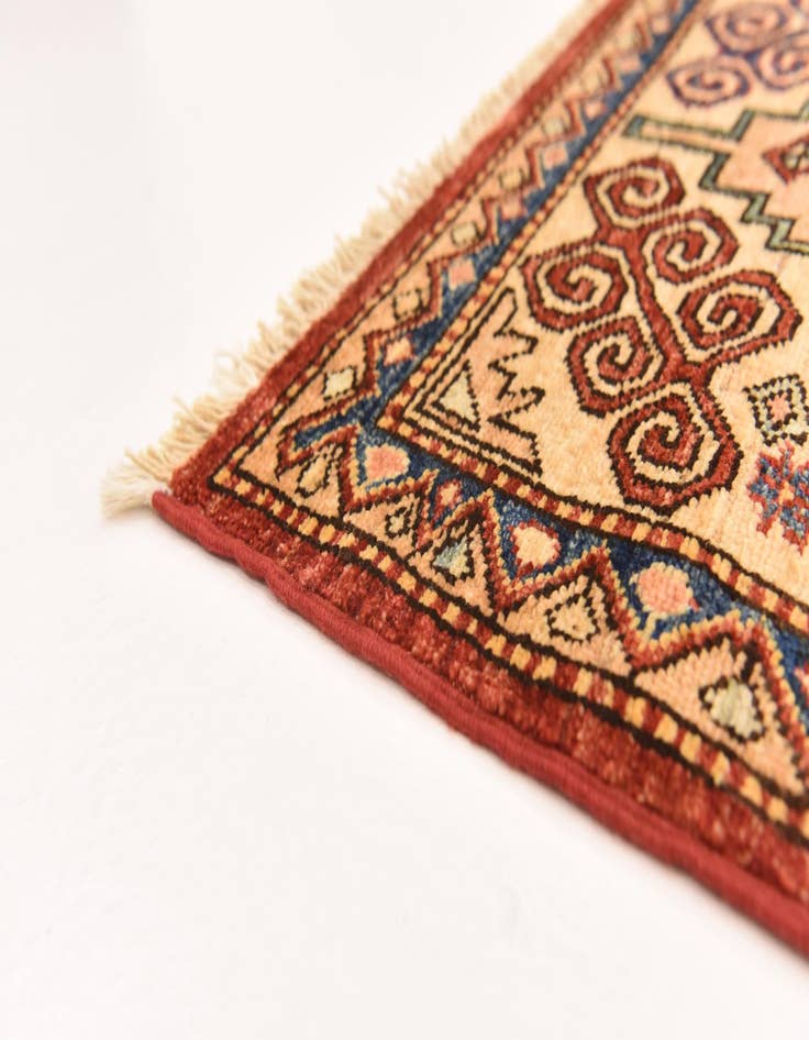 Detail image of  5' 9 x 8'  Hand Knotted Kazak Oriental Rug