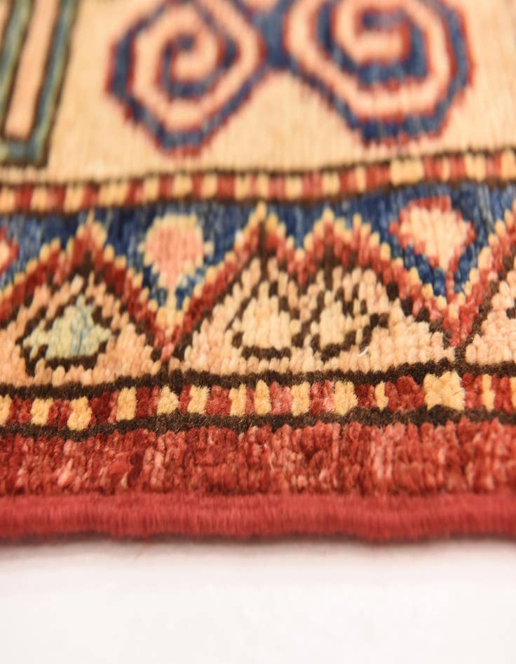 Detail image of  5' 9 x 8'  Hand Knotted Kazak Oriental Rug