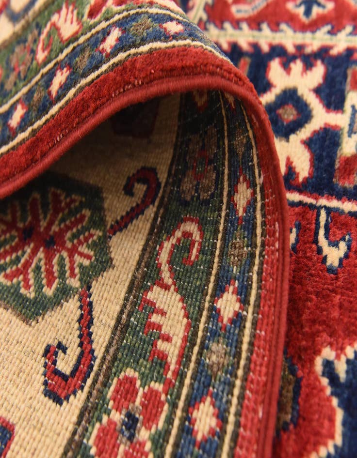 Detail image of  6' 1 x 8' 11  Hand Knotted Kazak Rug