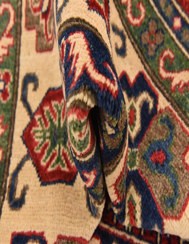 Detail image of  6' 1 x 8' 11  Hand Knotted Kazak Rug