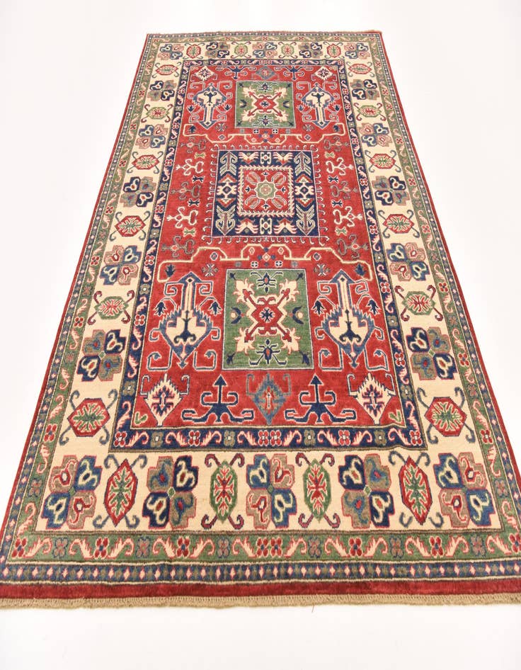 Detail image of  6' 1 x 8' 11  Hand Knotted Kazak Rug