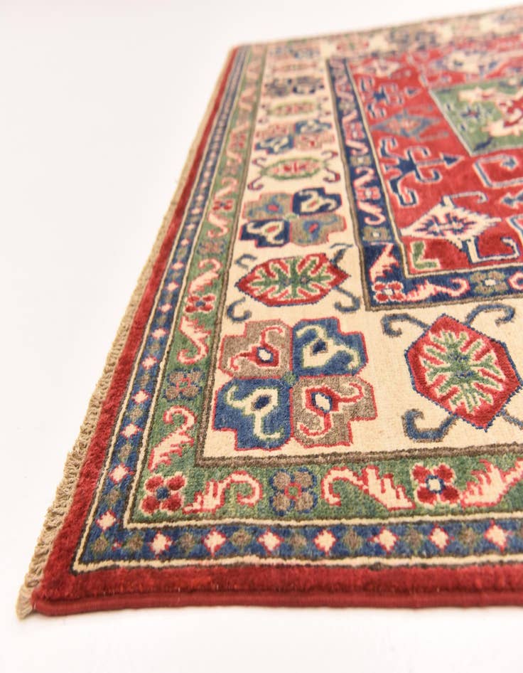 Detail image of  6' 1 x 8' 11  Hand Knotted Kazak Rug