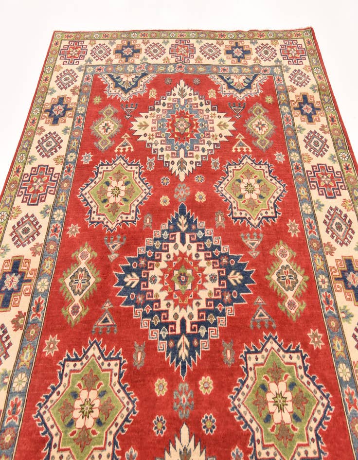 Detail image of  6' 4 x 9' 8  Hand Knotted Kazak Rug