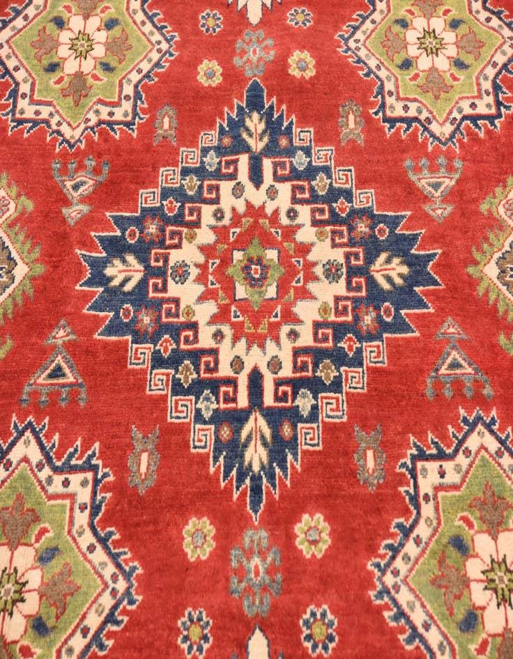 Detail image of  6' 4 x 9' 8  Hand Knotted Kazak Rug