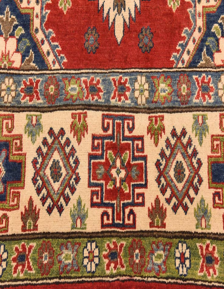 Detail image of  6' 4 x 9' 8  Hand Knotted Kazak Rug