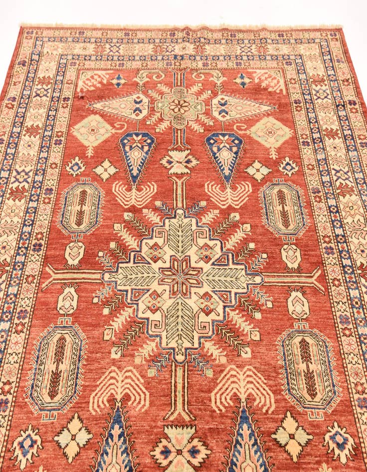 Detail image of  5' 9 x 7' 11  Hand Knotted Kazak Oriental Rug