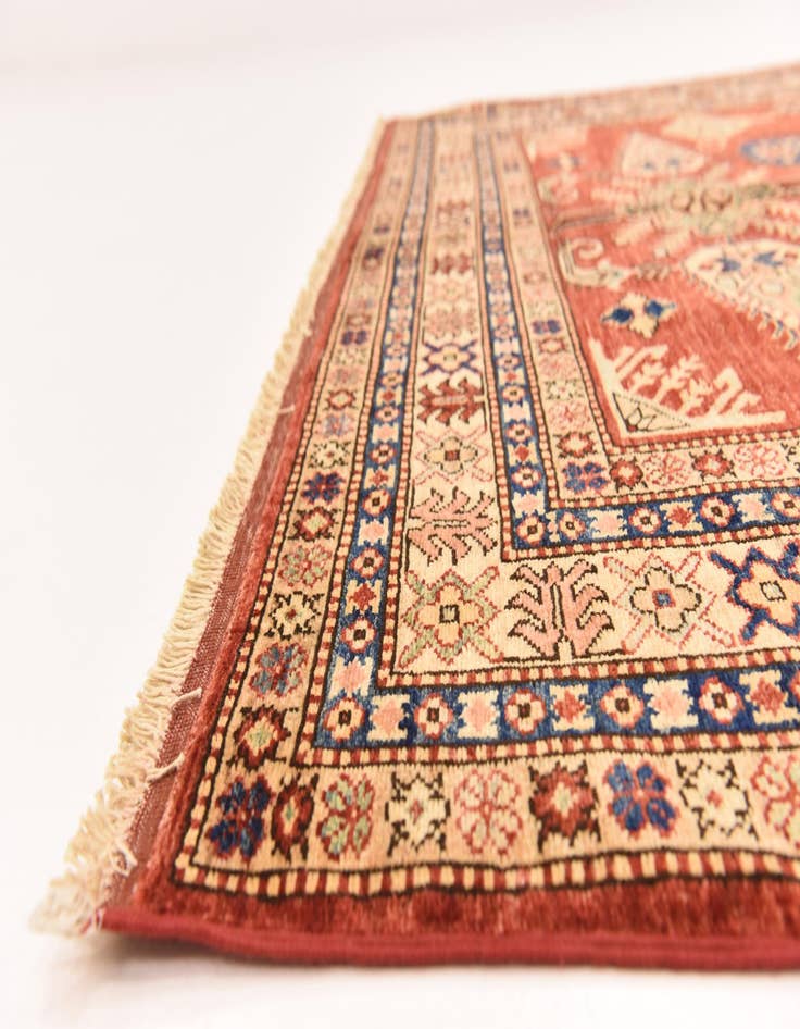 Detail image of  5' 9 x 7' 11  Hand Knotted Kazak Oriental Rug