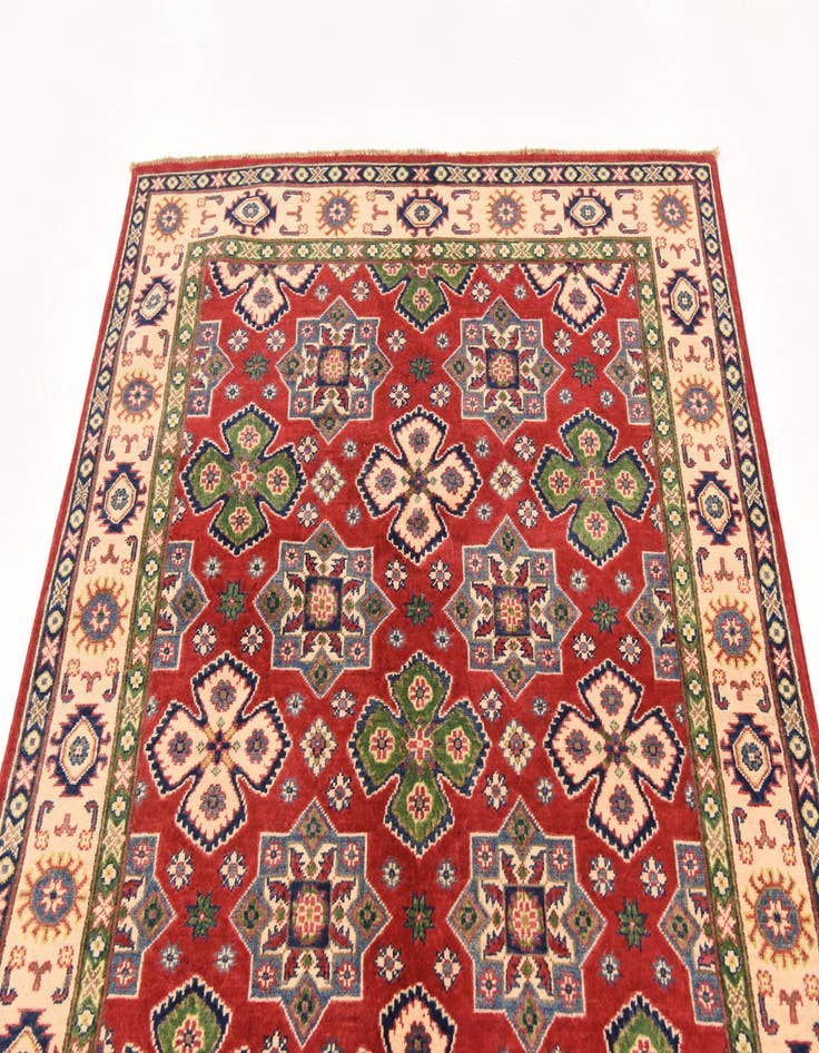 Detail image of  4' 9 x 6' 5  Hand Knotted Kazak Rug