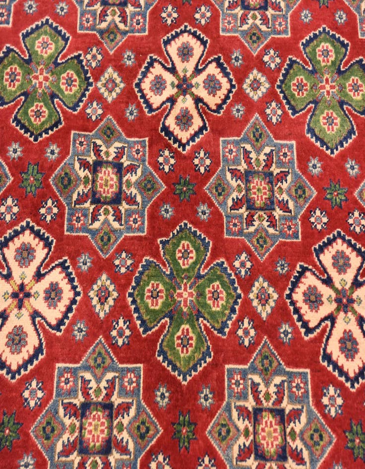 Detail image of  4' 9 x 6' 5  Hand Knotted Kazak Rug