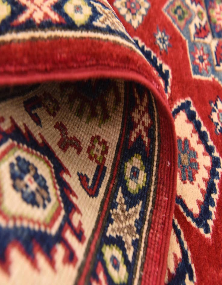 Detail image of  4' 9 x 6' 5  Hand Knotted Kazak Rug