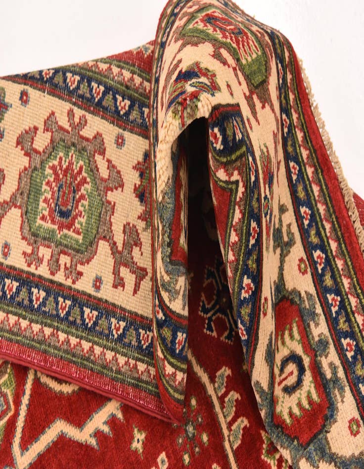 Detail image of  5' 8 x 7' 10  Hand Knotted Kazak Rug