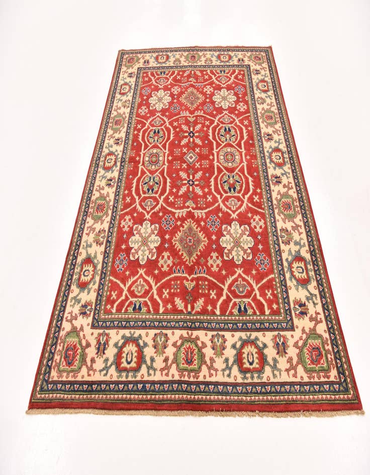 Detail image of  5' 8 x 7' 10  Hand Knotted Kazak Rug