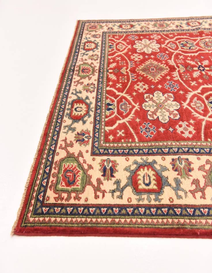 Detail image of  5' 8 x 7' 10  Hand Knotted Kazak Rug