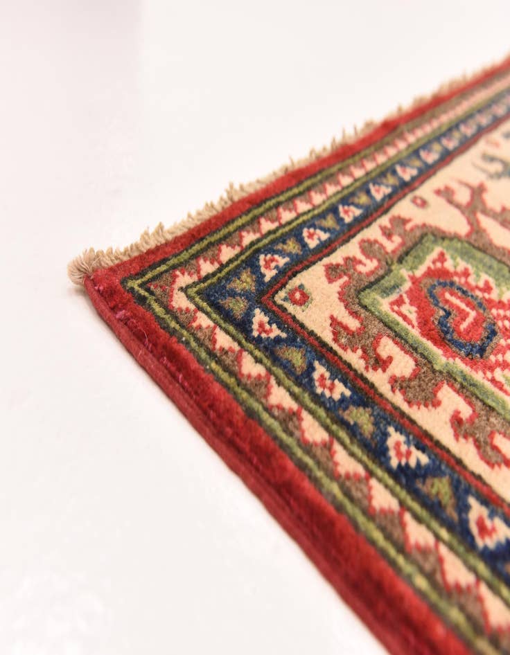 Detail image of  5' 8 x 7' 10  Hand Knotted Kazak Rug