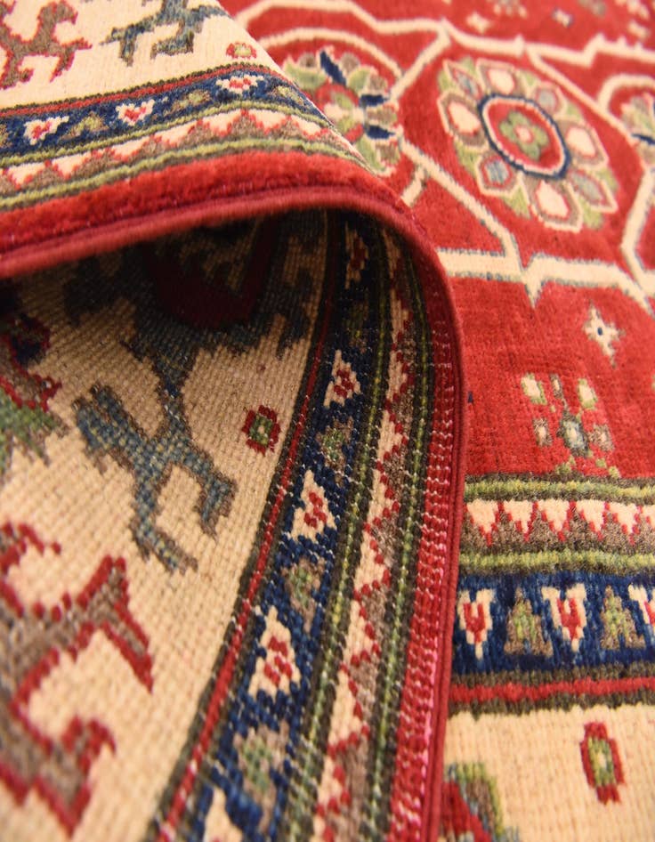 Detail image of  5' 8 x 7' 10  Hand Knotted Kazak Rug
