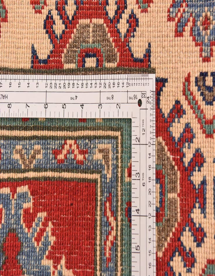 Detail image of  5' 7 x 8'  Hand Knotted Kazak Rug