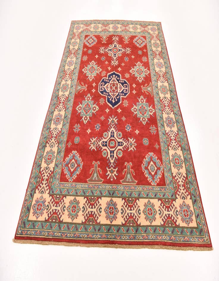 Detail image of  5' 7 x 8'  Hand Knotted Kazak Rug