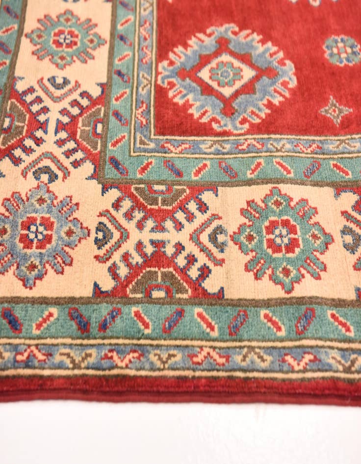 Detail image of  5' 7 x 8'  Hand Knotted Kazak Rug