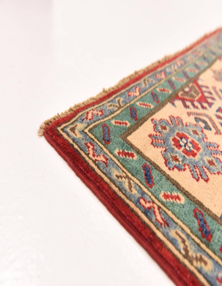 Detail image of  5' 7 x 8'  Hand Knotted Kazak Rug