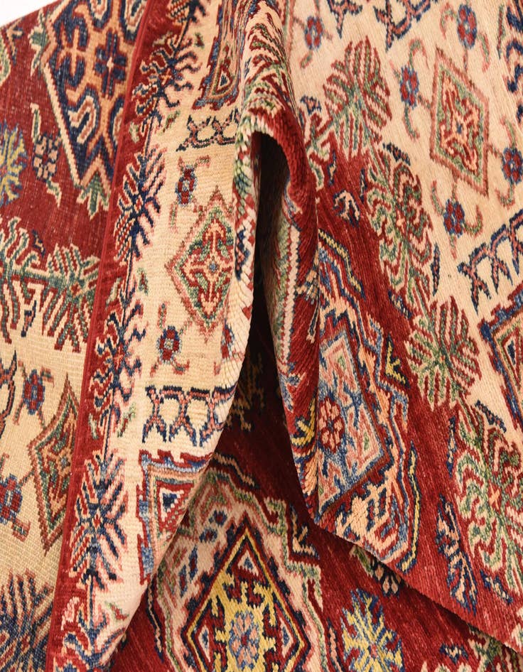 Detail image of  5' x 6' 8  Hand Knotted Kazak Oriental Rug