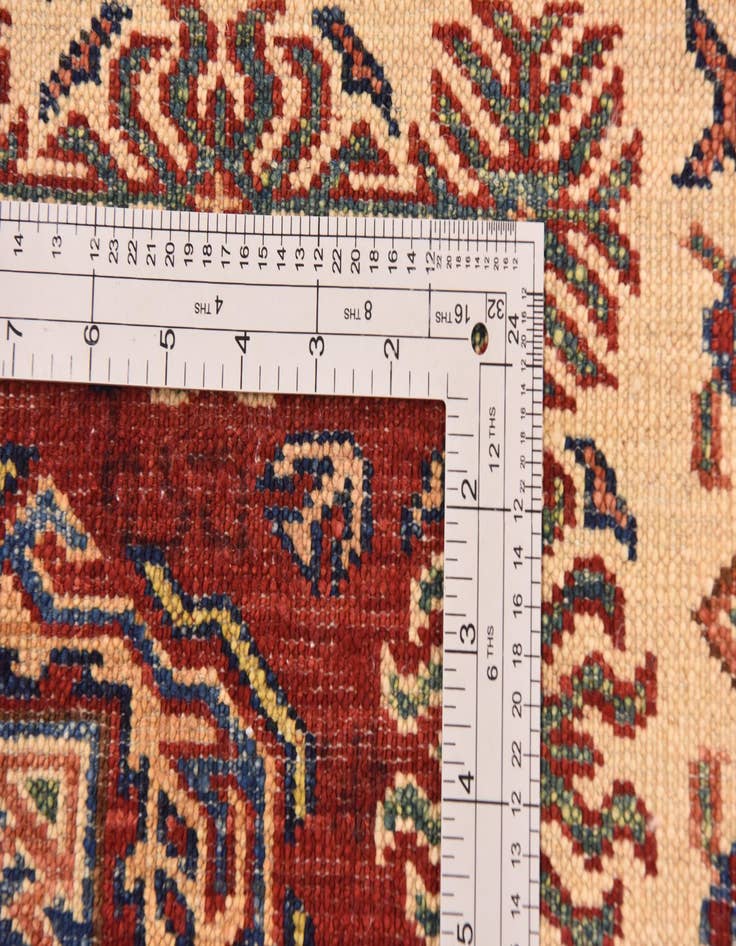 Detail image of  5' x 6' 8  Hand Knotted Kazak Oriental Rug