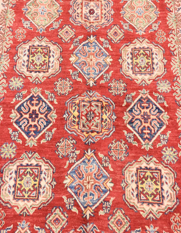 Detail image of  5' x 6' 8  Hand Knotted Kazak Oriental Rug