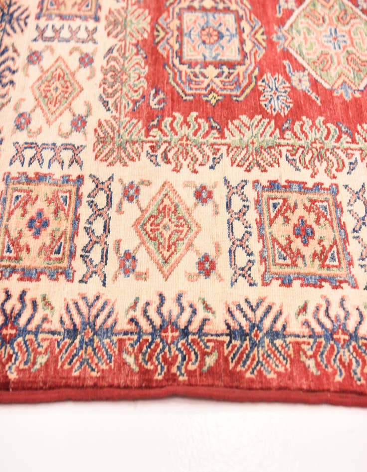 Detail image of  5' x 6' 8  Hand Knotted Kazak Oriental Rug