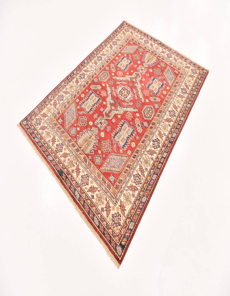 Detail image of  5' x 6' 10  Hand Knotted Kazak Oriental Rug