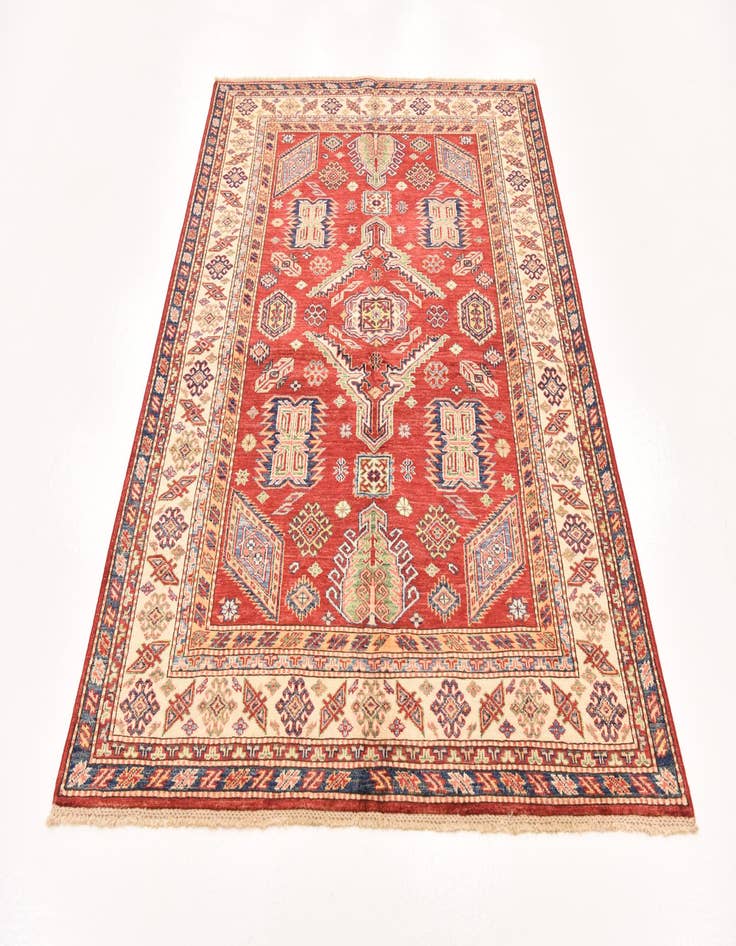 Detail image of  5' x 6' 10  Hand Knotted Kazak Oriental Rug