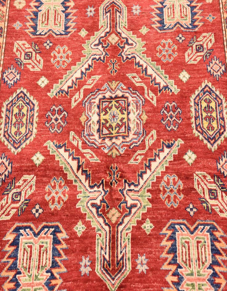 Detail image of  5' x 6' 10  Hand Knotted Kazak Oriental Rug