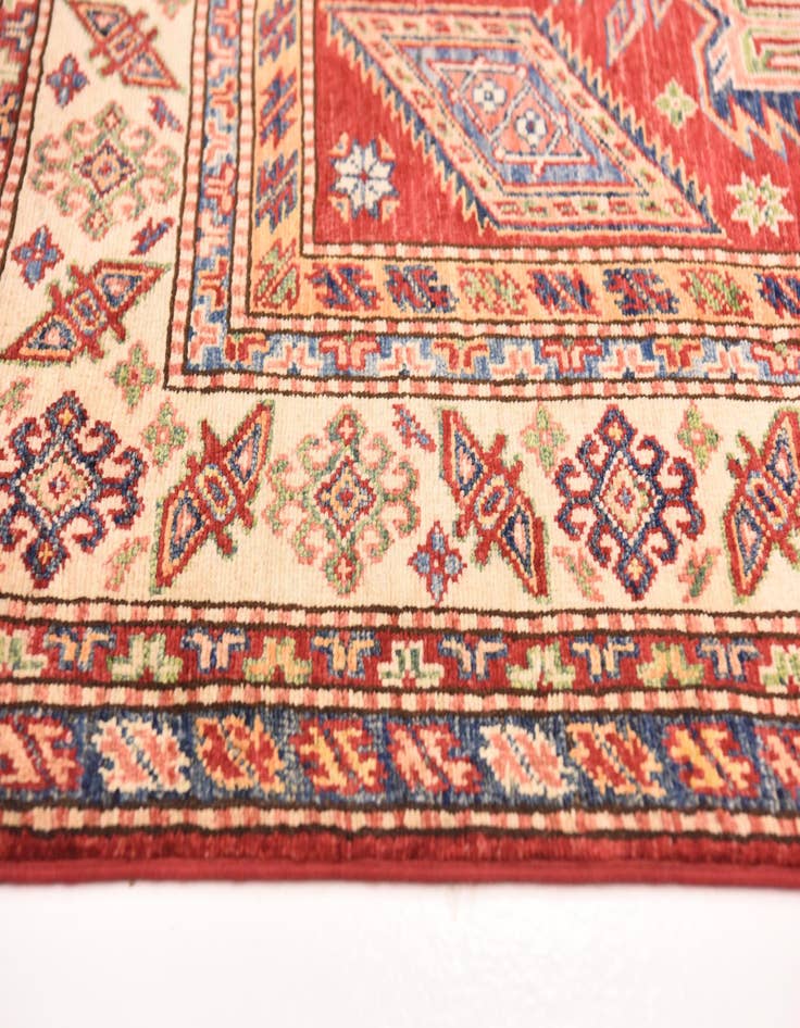 Detail image of  5' x 6' 10  Hand Knotted Kazak Oriental Rug