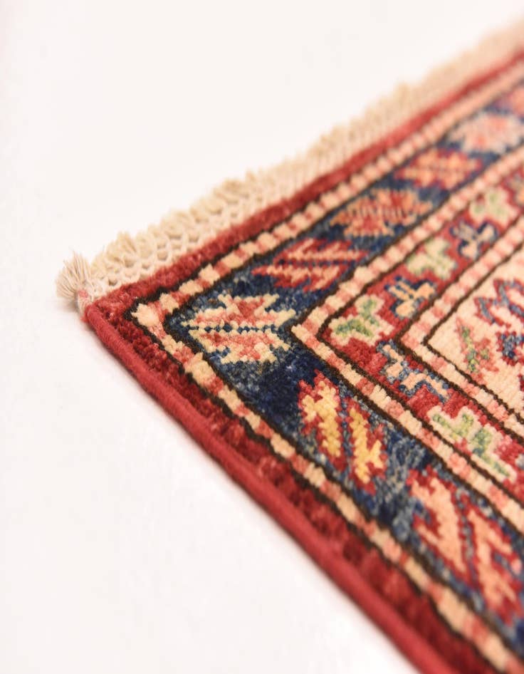 Detail image of  5' x 6' 10  Hand Knotted Kazak Oriental Rug