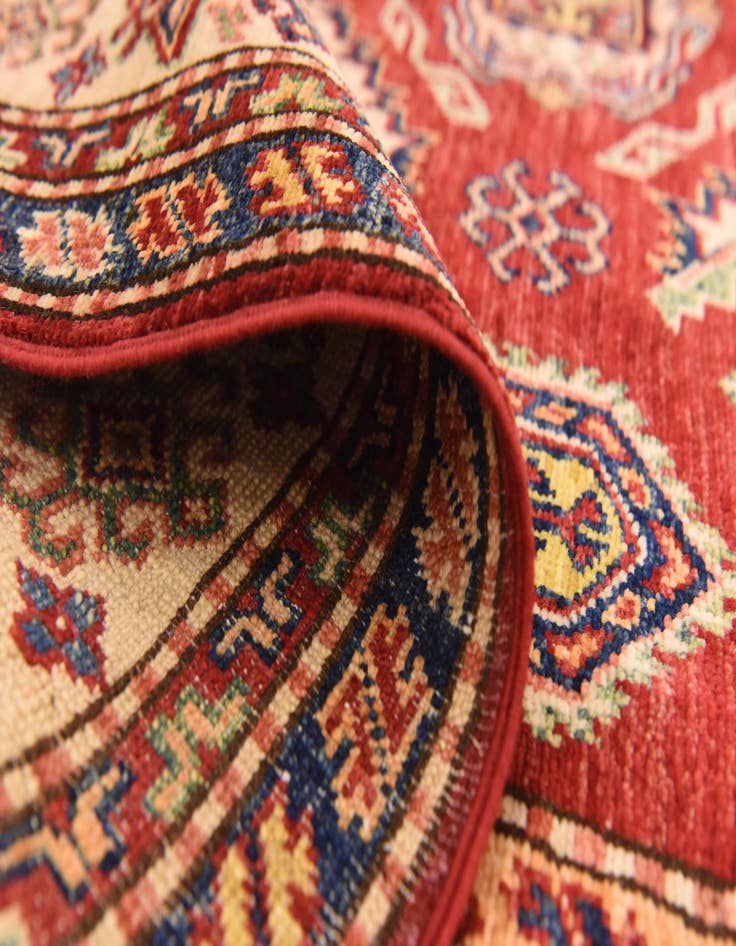 Detail image of  5' x 6' 10  Hand Knotted Kazak Oriental Rug