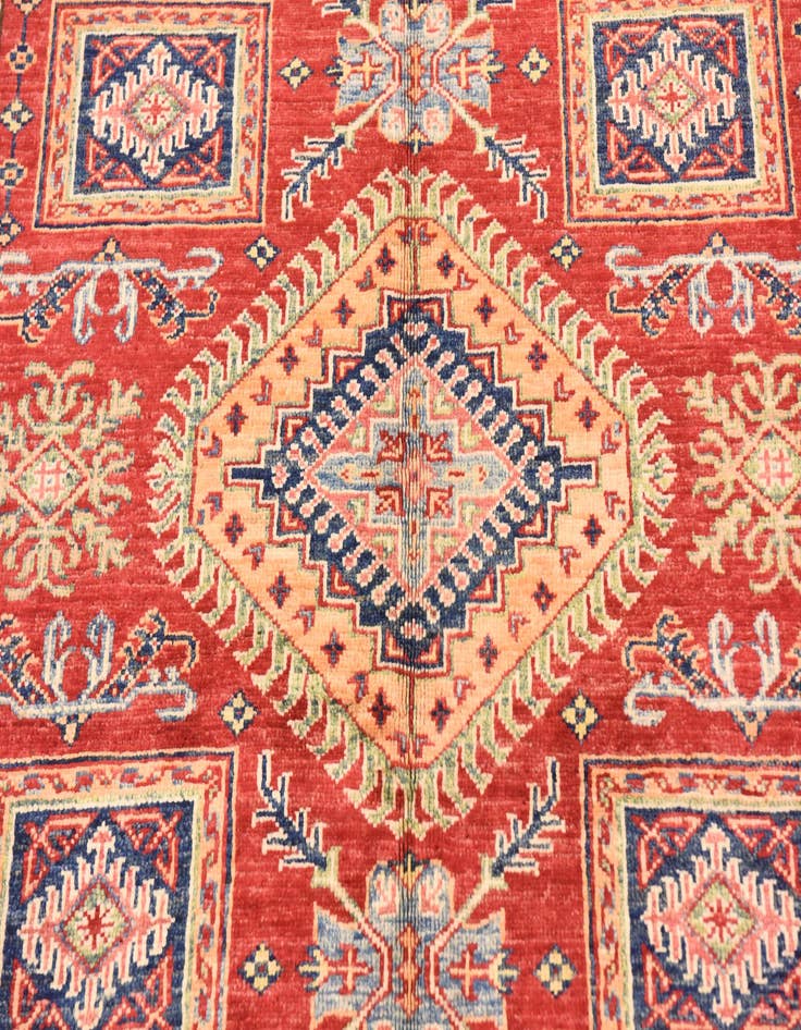 Detail image of  4' 11 x 6' 7  Hand Knotted Kazak Oriental Rug