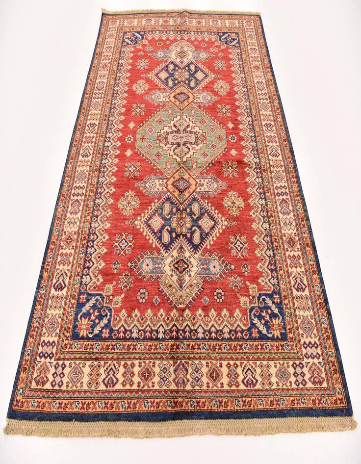 Detail image of  5' x 6' 6  Hand Knotted Kazak Oriental Rug