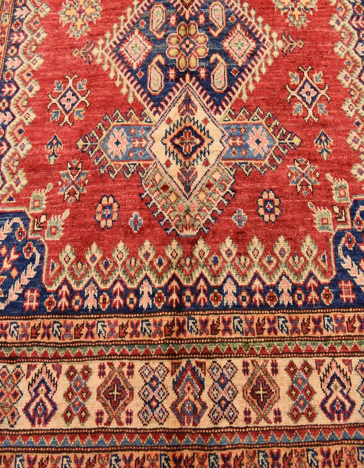 Detail image of  5' x 6' 6  Hand Knotted Kazak Oriental Rug