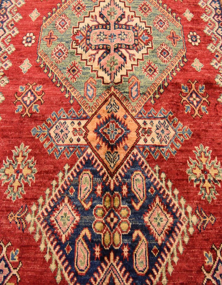 Detail image of  5' x 6' 6  Hand Knotted Kazak Oriental Rug