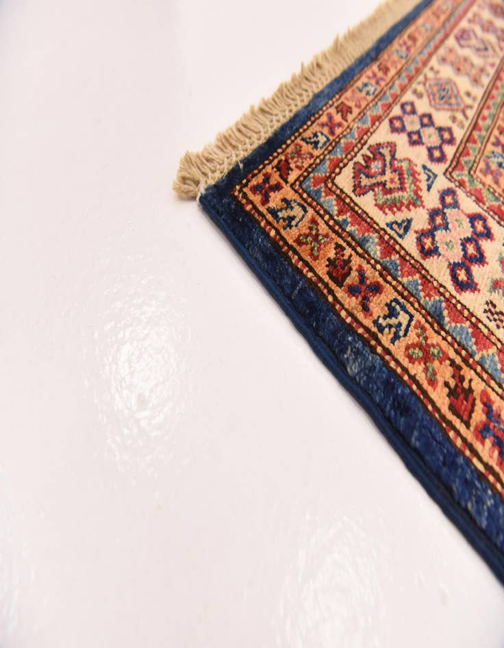 Detail image of  5' x 6' 6  Hand Knotted Kazak Oriental Rug