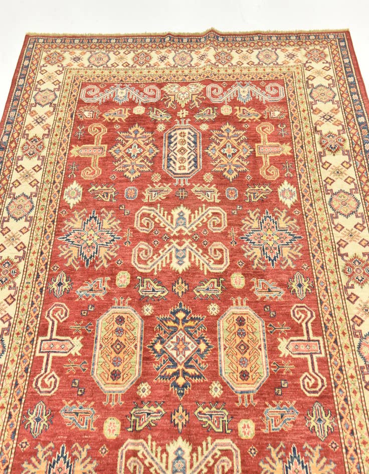 Detail image of  5' 8 x 7' 10  Hand Knotted Kazak Oriental Rug