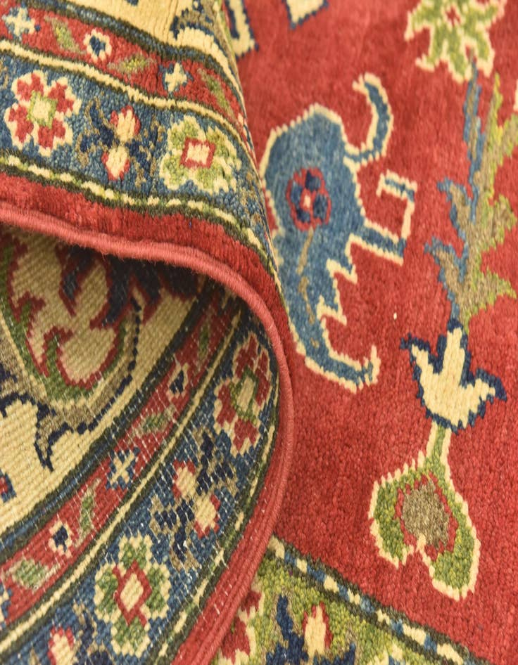 Detail image of  5' 9 x 8' 2  Hand Knotted Kazak Rug