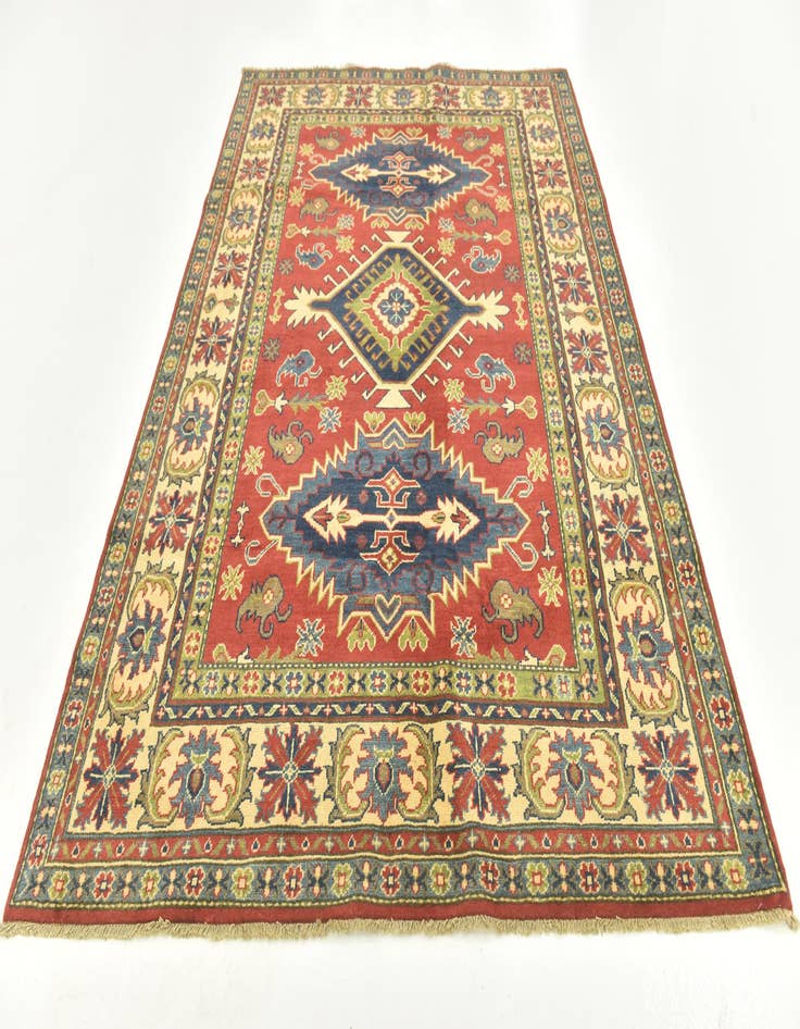 Detail image of  5' 9 x 8' 2  Hand Knotted Kazak Rug