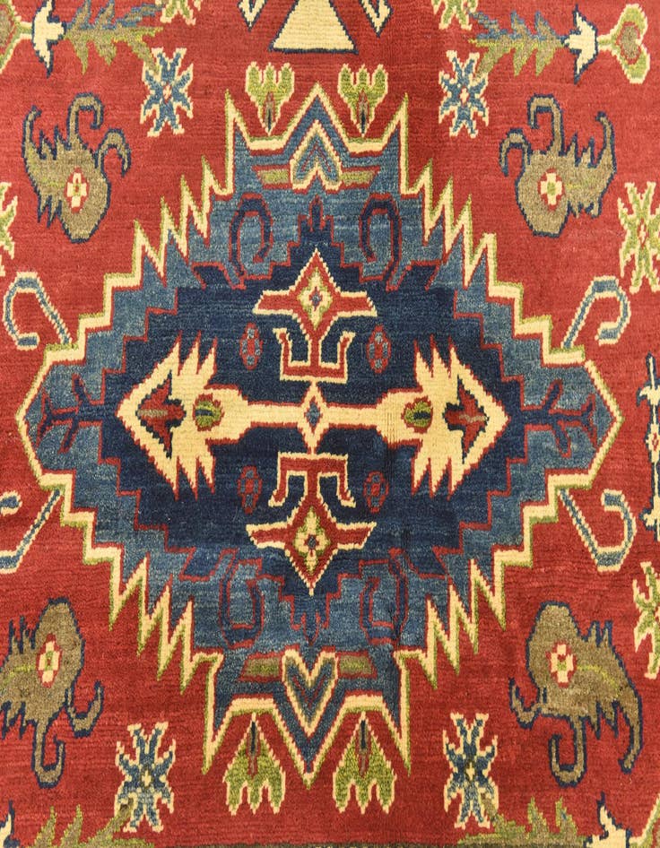 Detail image of  5' 9 x 8' 2  Hand Knotted Kazak Rug