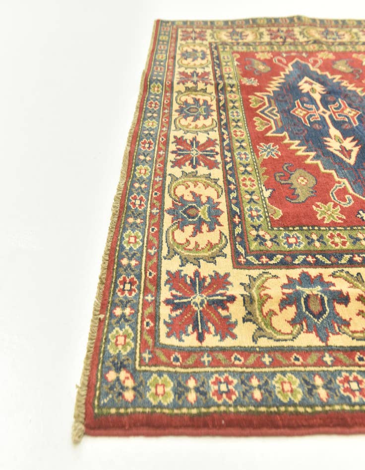 Detail image of  5' 9 x 8' 2  Hand Knotted Kazak Rug