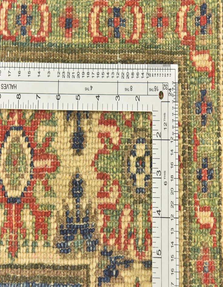 Detail image of  4' x 6' 4  Hand Knotted Kazak Rug