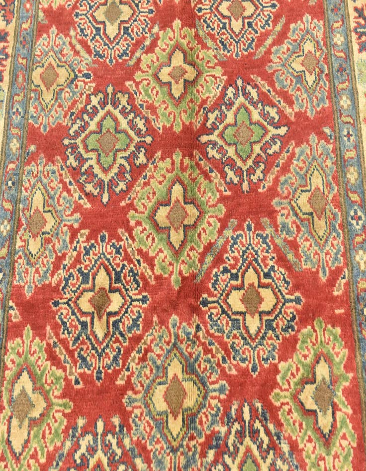 Detail image of  4' x 6' 4  Hand Knotted Kazak Rug
